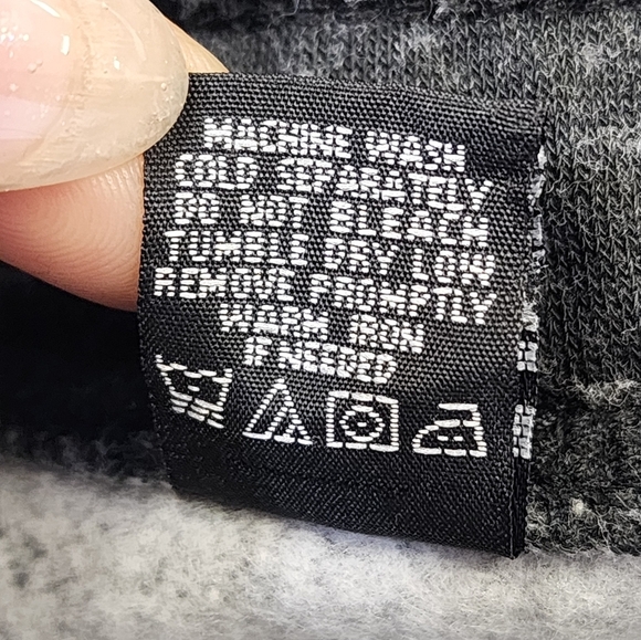 Men's Heather Greyish Black 3 Zip Pockets Drawstring Jogger Pants, sz SM - Picture 13 of 14